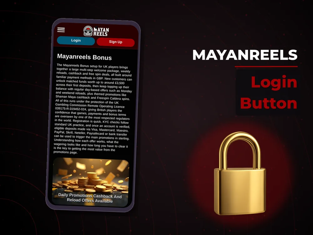 Mayanreels - Login Button