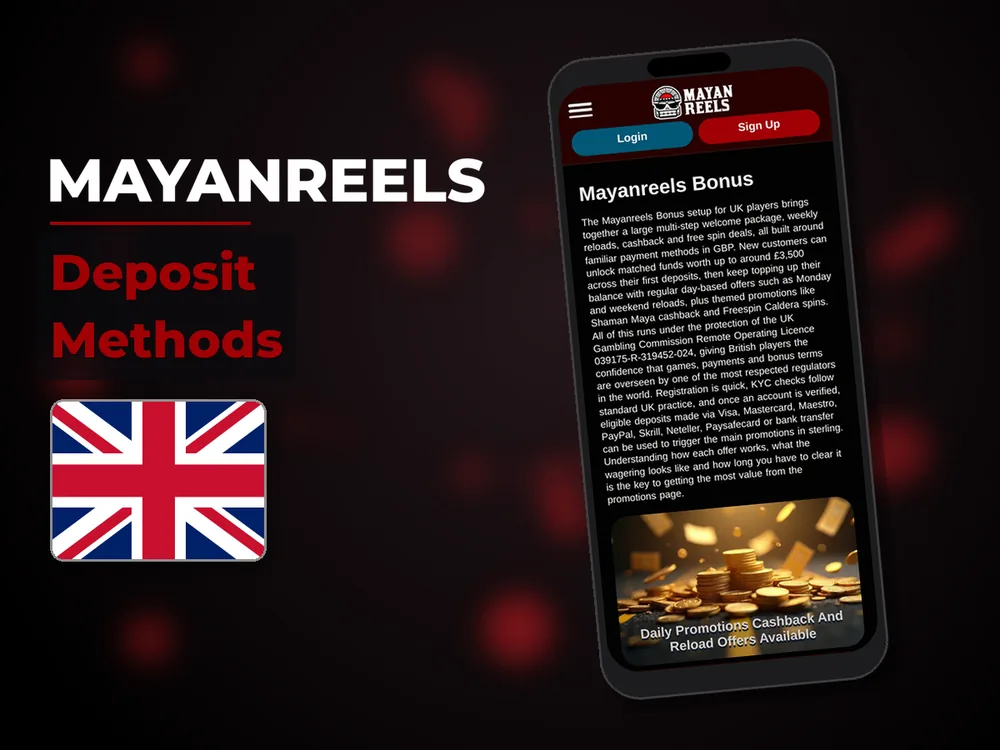 Mayanreels - Deposit Methods